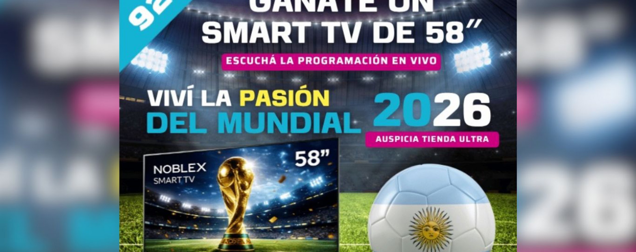 Radio Post sortea un smart tv de 58'' para ver el Mundial: cómo participar